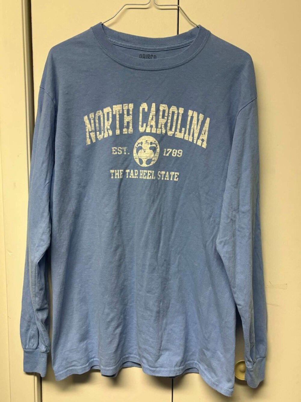 Adult Brisco UNC Tarheels Long sleeve Tee Medium